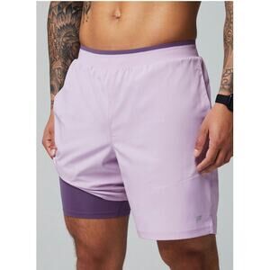 NWT Fabletics Men’s The Fundamental Short II Lined 7” Size Medium